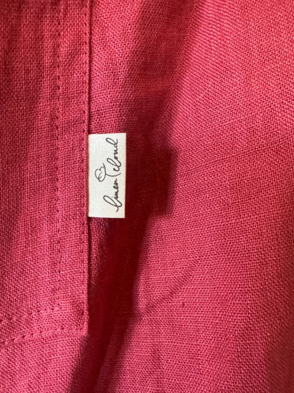 Square-Neck Sleeveless Midi Dress in Deep Rose - Picture 5 of 5